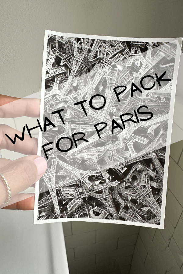what to pack for paris